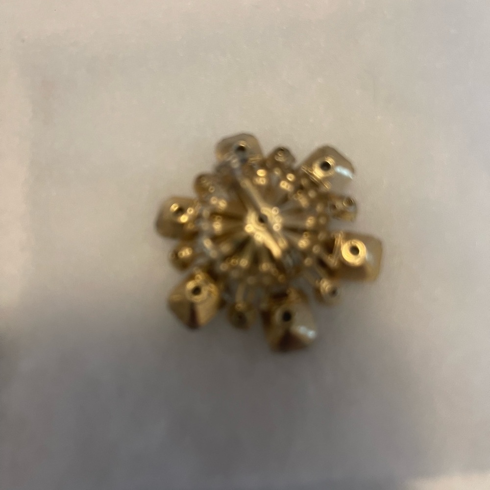 Vintage Brown and clear rhinestone brooch‎ - Picture 2 of 3